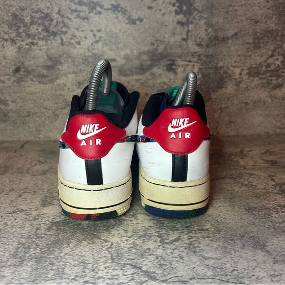 Nike Air Force 1 Low Sneakers CU4632-100 Womens sz 8.5 - white/multicolor - Picture 4 of 6